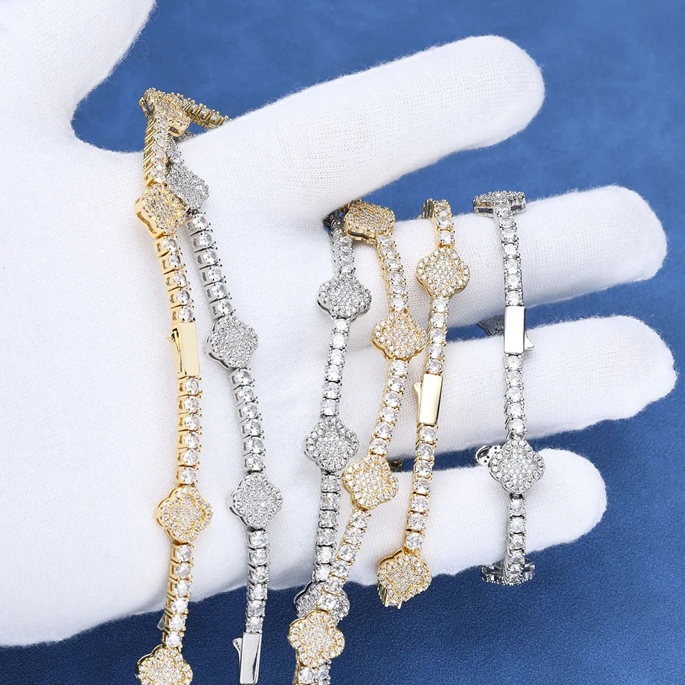 Shine On 18K Gold Plated CZ Diamond Tennis Necklace or Bracelet - Perfect for Glamorous Moments - Just The Fly Way