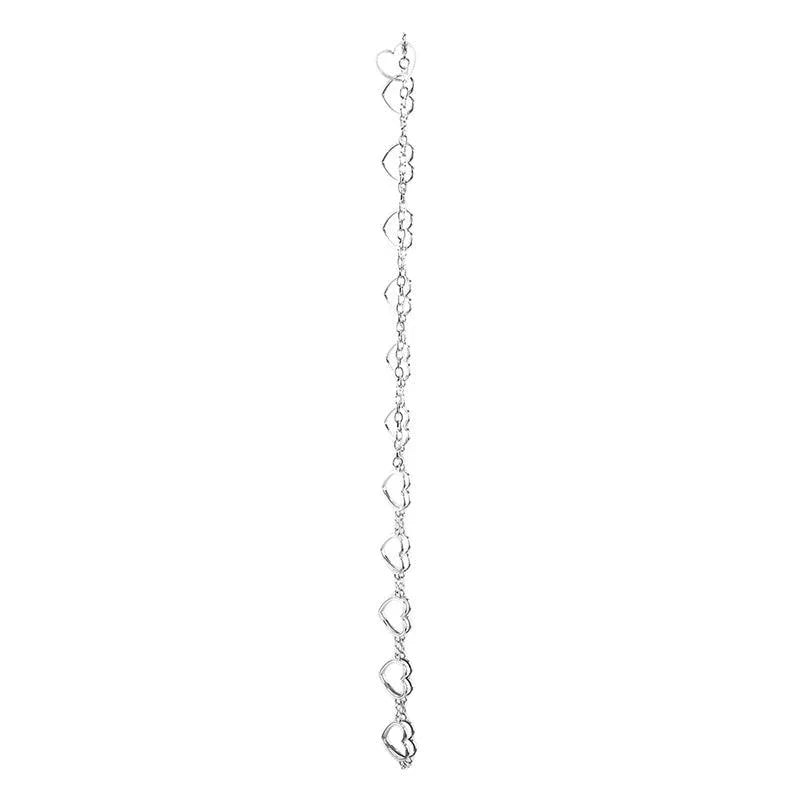Women's Fashion Metal Heart Chain Belt, Gold or Silver - Just The Fly Way