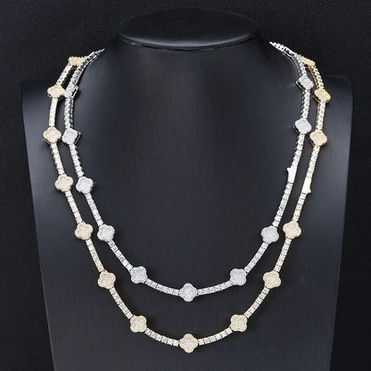 Shine On 18K Gold Plated CZ Diamond Tennis Necklace or Bracelet - Perfect for Glamorous Moments - Just The Fly Way